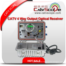 High Performance Agc Control Outdoor CATV 2 Way Output Optical Fiber Receiver